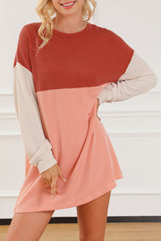 Corded Long Sleeve Dress - Elegant Winter Style