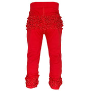 AnnLoren Baby & Big Girls Boutique Red Ruffle Butt Leggings-0