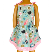 AnnLoren Little & Big Girls Seashells Spaghetti Straps Cotton Knit Summer Beach Dress-1