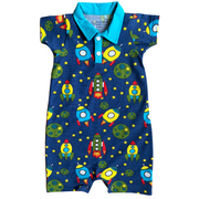 AnnLoren Spaceship short sleeve Baby Toddler Boys Romper-0