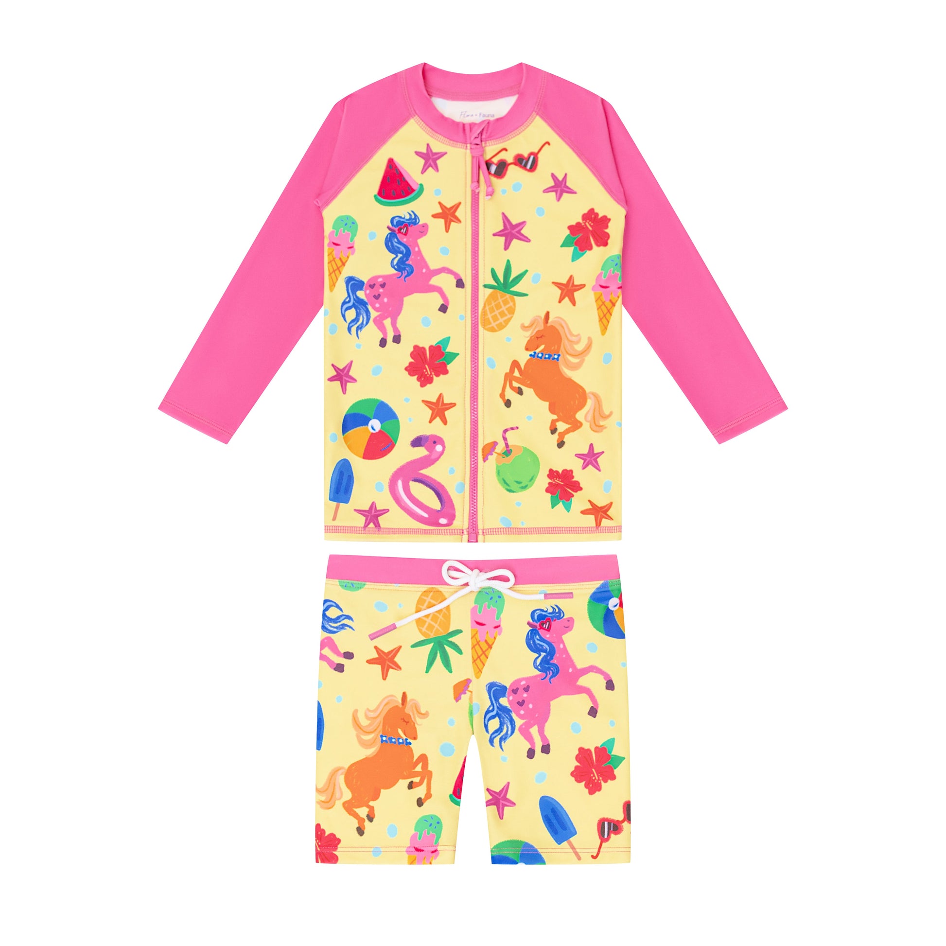 The 'Seaside Pony' 2-Piece Swim Set-0