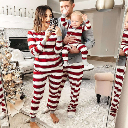 Striped Family Homewear - Comfortable Cotton Matching Set