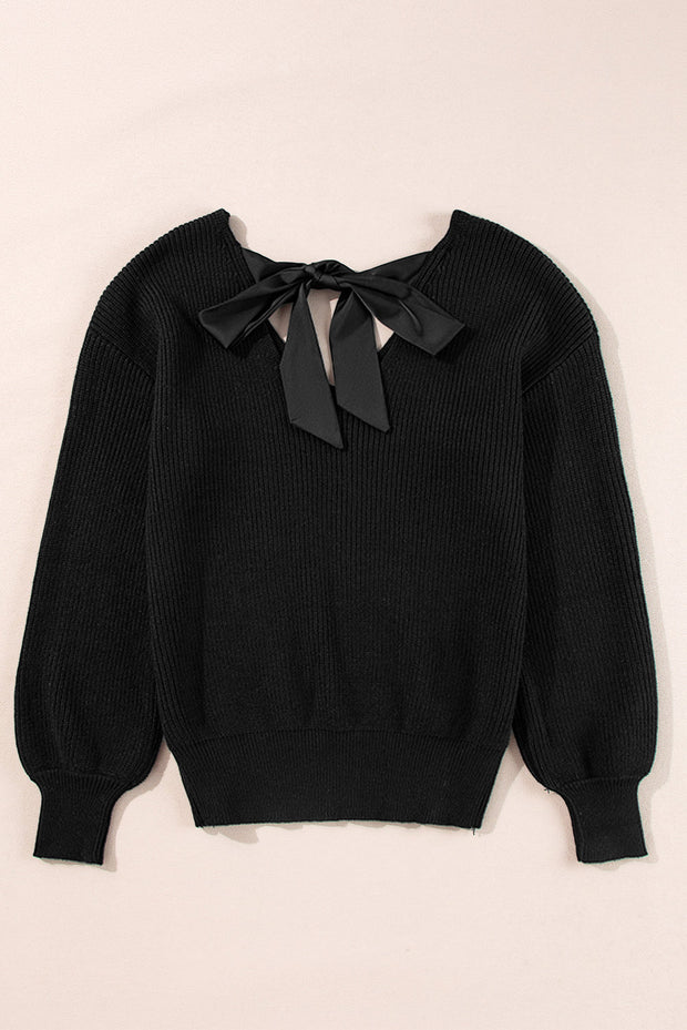 Lia Knot Back Sweater-6