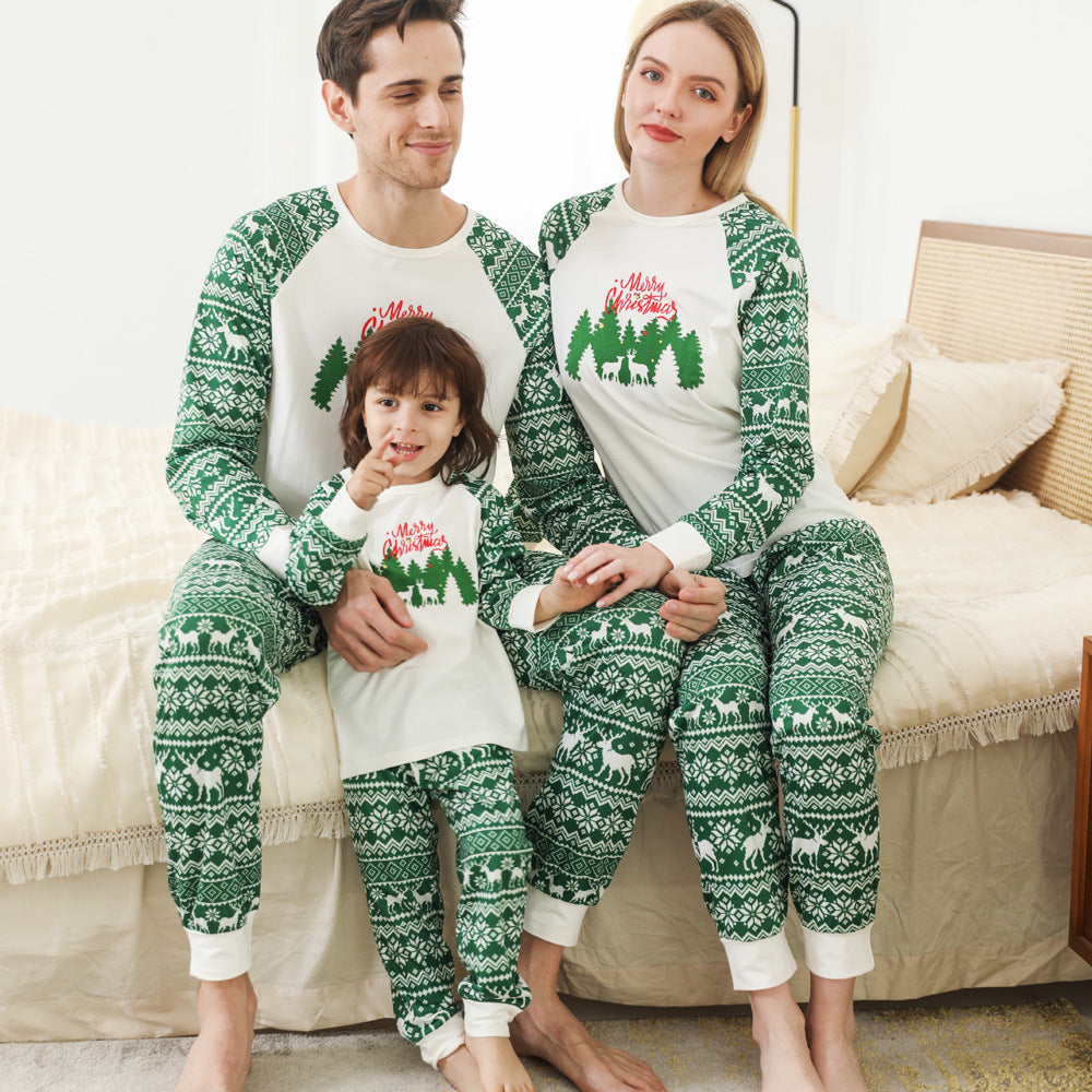 Cotton Print Homewear Set - Cozy Family Lounge Outfit