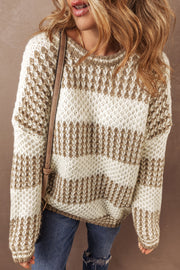 Saylor Round Neck Loose Sweater-3