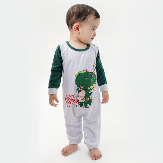 Family European And American Christmas Parent-child Printed Pajamas Set