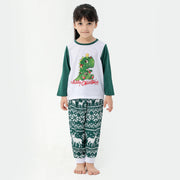 Family European And American Christmas Parent-child Printed Pajamas Set