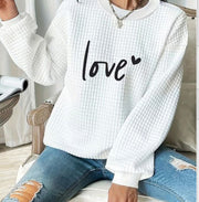 Fashion Christmas Printing Casual Sweatshirt Women