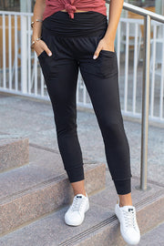 Brianna High Waist Pleated Pocket Leggings-0
