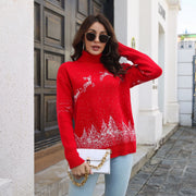 Christmas Turtleneck Sweater For Women