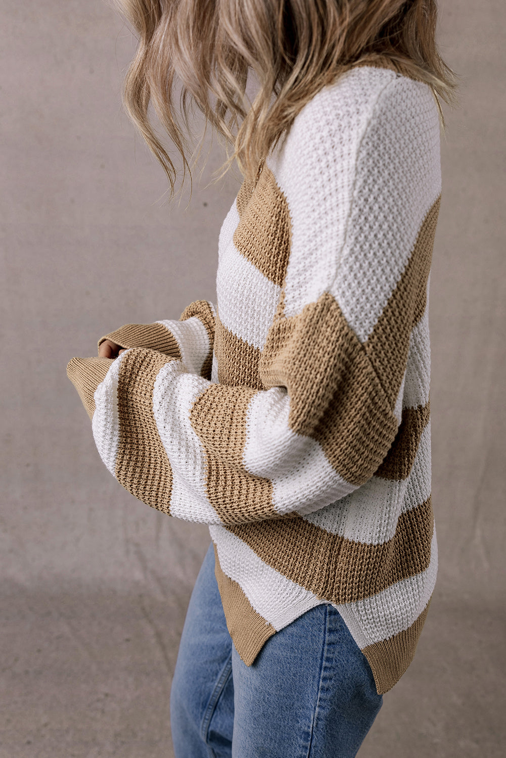 Drop Shoulder Knit Sweater - Casual and Cozy Style for Every Day