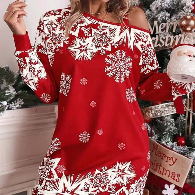 3D Effect Bodycon Dress Cotton Pullover Style