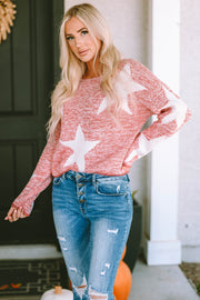 Katharine Star Spangled Casual Knit Sweater-3