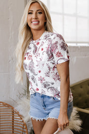 Elia Vintage Paisley Mock Neck Top-2