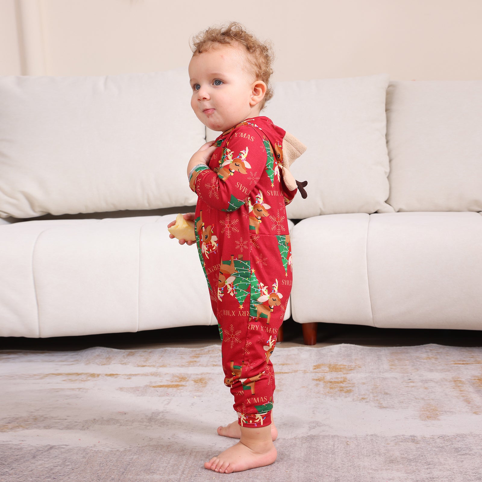  Cartoon Plaid Family Sleepwear Matching Homewear Set
