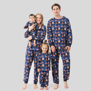 Fashion Printed Family European And American Pajamas Set Family Wear