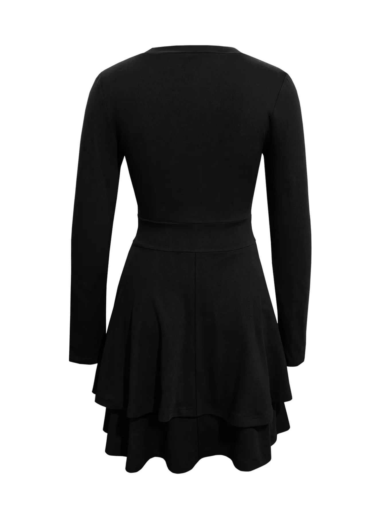  V-Neck Layered Ruffle Mini Dress Chic Summer Style