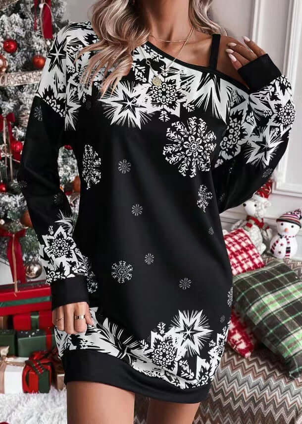 3D Effect Bodycon Dress Cotton Pullover Style