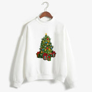 Christmas Printing Turtleneck Sweater Women