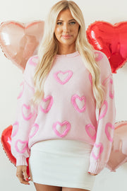 Heart Bubble Baggy Sweater-3