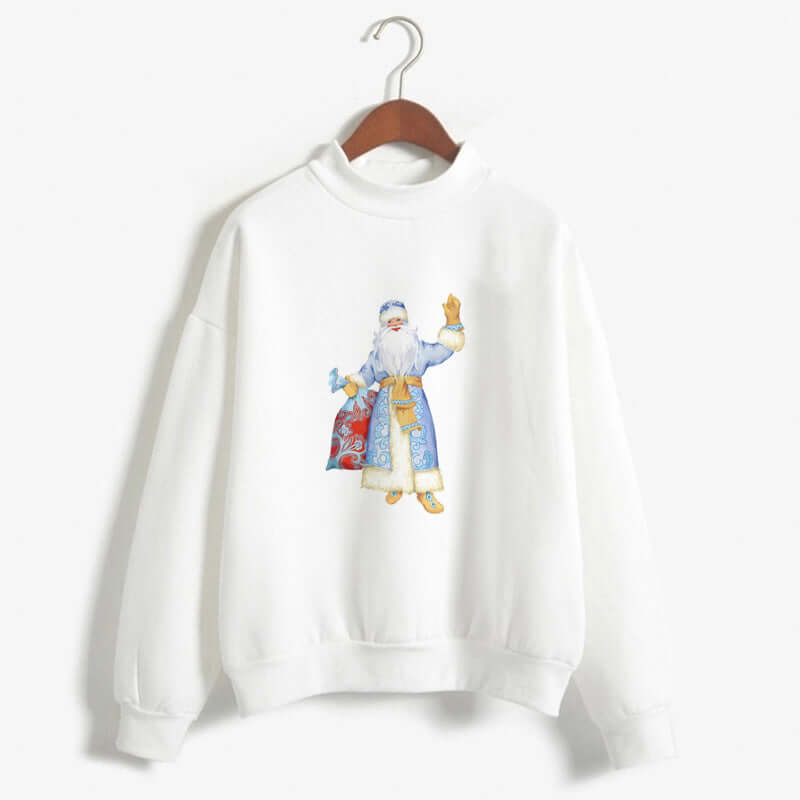 Printed Casual Womens Sweater Soft Polyester Top