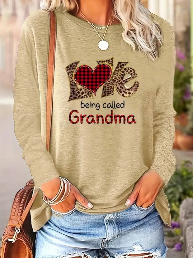 Halloween Pumpkin Pattern Round Neck Long-t-shirt