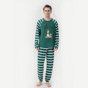 Family European And American Christmas Parent-child Printed Pajamas Set