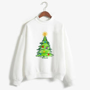 Christmas Printing Turtleneck Sweater Women