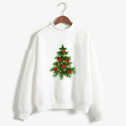 Christmas Printing Turtleneck Sweater Women