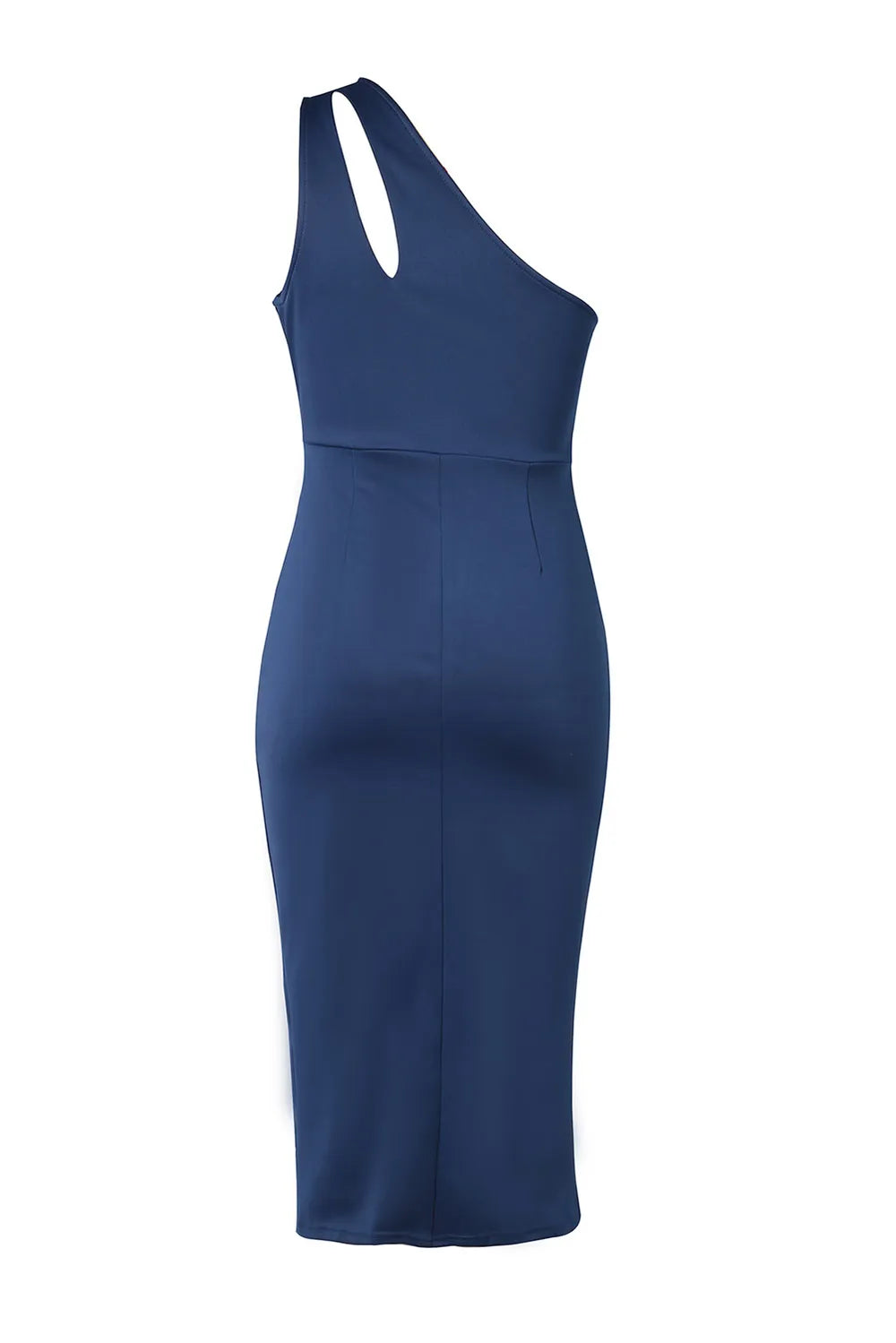  Ruched Cutout Single Shoulder Dress Chic Evening Look