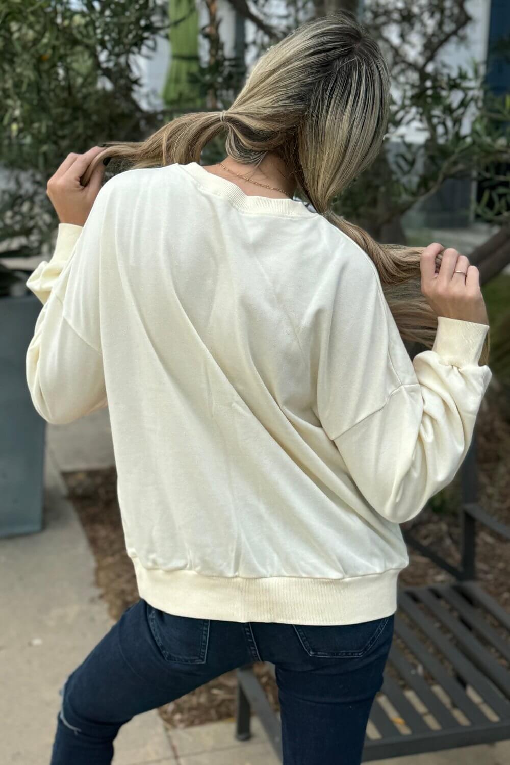 Colorblock Patchwork Sweatshirt for Women